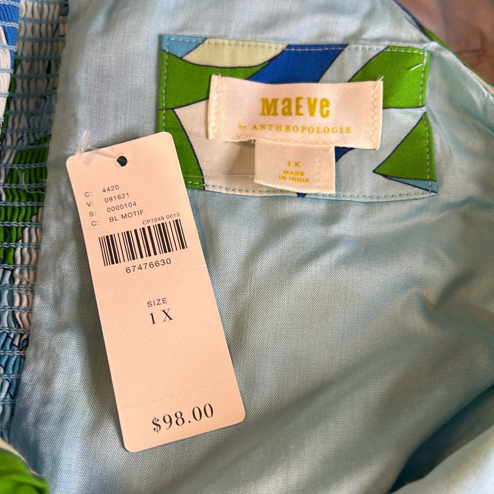 Anthropologie Maeve Ruffled top. NWT - Picture 2 of 6
